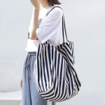 여자 빅백 여름 바캉스 여행가방 캔버스 숄더백