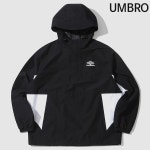 엄브로 2L 컬러블록 후드 아노락 UO121CWT22-BLK