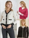 [울시 골프웨어] 3종세트 여성 UV차단 간절기 가디건 APWSCD24S51W [울시 골프웨어] 3종세트 여성 UV차단 간절기 가디건  APWSCD24S51W