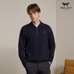 [울시 골프웨어] 남성 울블렌디드 니트풀오버_네이비 APWSKN24W30MNV