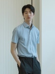 [지오지아] 본사직영 남성) 슬림핏 미라클 트리코트 반팔 셔츠_AEE5WD1201