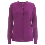 골드버튼 여성 봄 간절기 캐시미어 단추오픈 라운드 긴팔 니트 가디건 FR.B-WCD-1760-퍼플