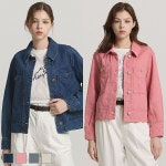 하프클럽 포켓카라데님자켓