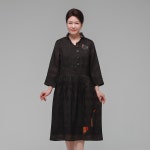 단아드리 인견원피스 브라운