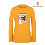 여성 원포인트 라운드 티셔츠 ALQTL7251-217_G