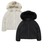 여성후드비구스 다 운 자켓_S24WWTDJ33