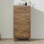 G4103 고무나무 원목 5단 서랍장 600