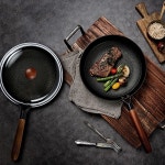 [베카] 시즈닝 무쇠팬 3종세트A 프라이팬24+궁중팬24+유리뚜껑24