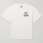 갤러리 디파트먼트 French 프렌치 로고 프린트 코튼 반팔 티셔츠 화이트 FT 1030