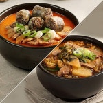 신의주 얼큰 6팩세트[순대국 오리지날 3팩+ 우거지소고기국밥 3팩]