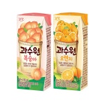 [작은언니네과수원]과수원 복숭아 190ml x 24개 + 오렌지 190ml x 24개 | 남양 - 하프클럽
