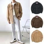 스웨이드 FAUX LEATHER 셔츠 재킷 LM9RS274