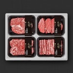 [횡성한우] 1+등급 구이선물세트 2호[1.2kg/등심+안심+채끝+갈비살]