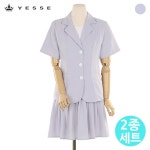 (예쎄) (2종SET)쓰리버튼 자켓+플리츠 스커트(S3MSE406A)