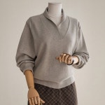 (안나앤플러스) A. 메리스 숄카라 니트[니트D0925H02] 빅사이즈