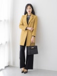엄마옷 마담4060 데일리 여성 클래씨마담 코트실루엣더블버튼롱-FCO2511007-