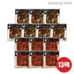 신세계푸드 올반 바짝오리불고기 200g13팩(간장맛 7, 고추장맛6