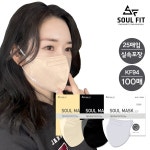 [소울핏] KF94 새부리형 황사 방역 마스크 에코 대형 100매 (