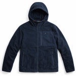 컬러 블록 풀집 플리스 후디 자켓 151AF238 NAVY