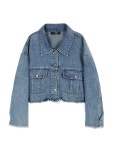 하프클럽 루즈핏 크롭 데님 자켓 LC41D4DJ003X
