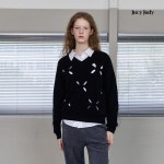 하프클럽 컷아웃브이넥니트풀오버 JYKT722E