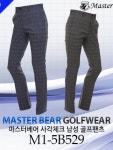 하프클럽 [MASTER BEAR] 마스터베어 사각체크 남성 골프팬츠 Model No_M1-5B529