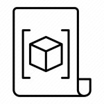 3d scanner, model object, scanning, progress symbol, additive manufacturing, 3d print, 3d cube icon - Download on Iconfinder