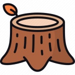 Stump, wood, tree, nature, forest icon - Download on Iconfinder