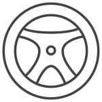 Steering, wheel, auto, car, transport, vehicle icon - Free download