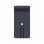 Computer, cpu, pc, processing unit, processor, system, tower pc icon | Icon search engine Computer & Hardware II Flat by... 