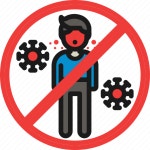 Caution, coronavirus, covid-19, flu, human, infection, virus icon - Download on Iconfinder
