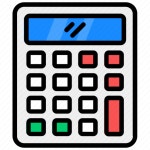 Adding machine, calculator, digital device, mathematics, taxation icon - Download on Iconfinder
