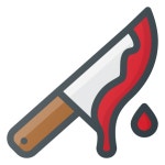 Bloody, horror, kill, knife icon - Free download