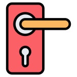 Door, handle, knob, doorknob, keyhole icon - Download on Iconfinder