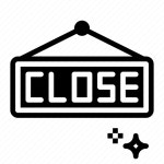 Close, closed, shop, sign icon - Download on Iconfinder