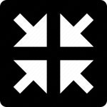 Full screen, square, arrows, in icon - Download on Iconfinder