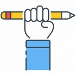 Education, hand, pen, right to education, rights icon - Download on Iconfinder