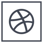 Dribbble, logo, media, social icon - Free download