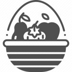 Basket, food, fruit, fruits, vegan icon - Download on Iconfinder