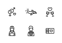 Wedding icons by thuy nguyen Wedding by thuy nguyen