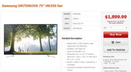 라튜] SAMSUNG UN75H6350 75 H6350 Ser $1,899.99 - 뽐뿌:해외뽐뿌 라튜] SAMSUNG UN75H6350 75 H6350 Ser $1,899.99