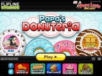 파파스 도너테리아(Papas Donuteria) - 뽐뿌:플래시게임 파파스 도너테리아(Papas Donuteria)