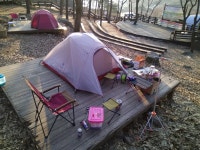 2/26~27 용인자연휴양림 후기 + 데크 위 그라운드시트 질문^^ - 뽐뿌:캠핑포럼 2/26~27 용인자연휴양림 후기 + 데크 위 그라운드시트 질문^^