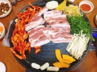 저녁으로 더덕솥뚜껑삽겹살집 ~ - 뽐뿌:자유게시판 저녁으로 더덕솥뚜껑삽겹살집 ~