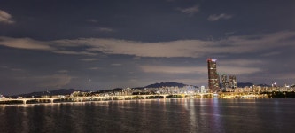 맑은날 저녁 마포대교서 바라본 63빌딩 - 뽐뿌:자유갤러리 맑은날 저녁 마포대교서 바라본 63빌딩