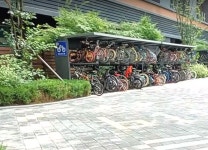 2단 자전거 보관대 아이디어 좋네요 - 뽐뿌:자유게시판 2단 자전거 보관대 아이디어 좋네요