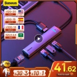 [애니버서리코드오픈] Baseus USB C허브 HDMI USB 3.0 리더 어댑터 MacBook Pro Air 용($45.62,무배) - 뽐뿌... 