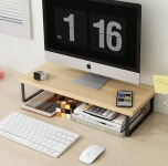 컴퓨터 모니터 높이 모니터 베이스 홈 오피스 스토리지 랙, 컴퓨터 데스크탑 크리에이티브 스토리지 랙, 사무실 스토리지 용품 ($4.30/무료)... 