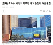 [단독] 국과수, 시청역 역주행 사고 운전자 과실 판단 - 뽐뿌:자유게시판 [단독] 국과수, 시청역 역주행 사고 운전자 과실 판단