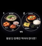 압도적으로 갈릴 것 같은 밥상 선택 jpg - 뽐뿌:자유게시판  압도적으로 갈릴 것 같은 밥상 선택 jpg